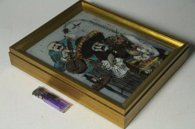 貴重 大野刚正 【願いを込めて】 アクラス画(ガラス絵)本物保証